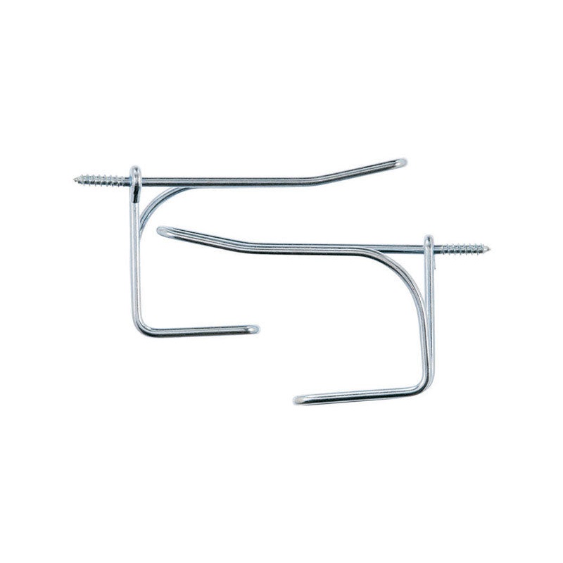 Ace 3-1/4 in. L Zinc-Plated Metal Medium Coat and Hat Garment Hook 35 lb. per Hook lb. cap. 2 pk