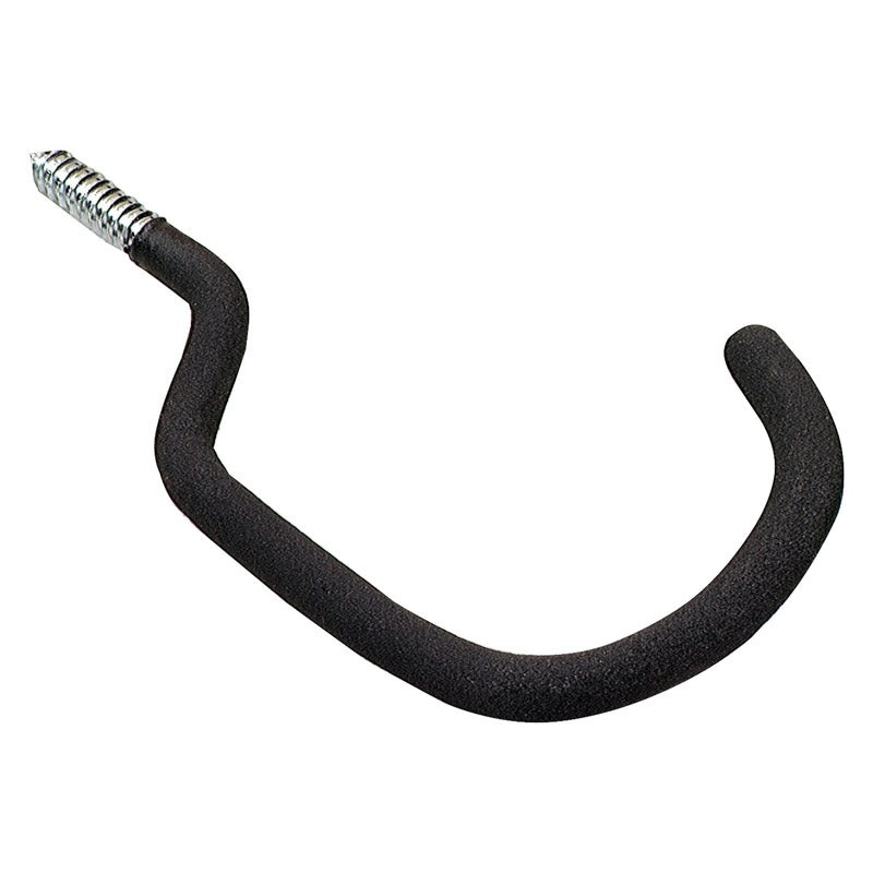 Crawford 8.5 in. L Vinyl Coated Black Steel Large Bike Hook Bicycle Hook 40 lb. cap. 1 pk
