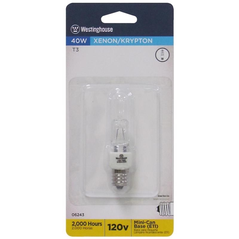 Westinghouse 40 W T3 Specialty Incandescent Bulb E11 White 1 pk