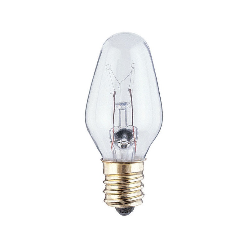 Westinghouse 7 W C7 Candelabra Incandescent Bulb E12 (Candelabra) Clear 4 pk