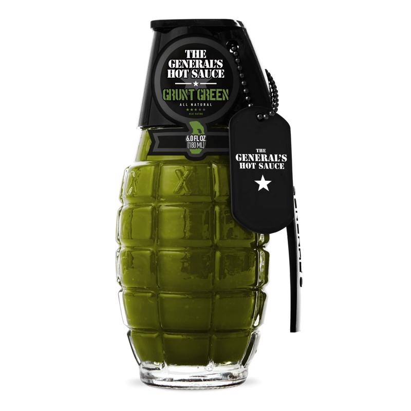 The General’s Hot Sauce Grunt Green Sauce 6 oz