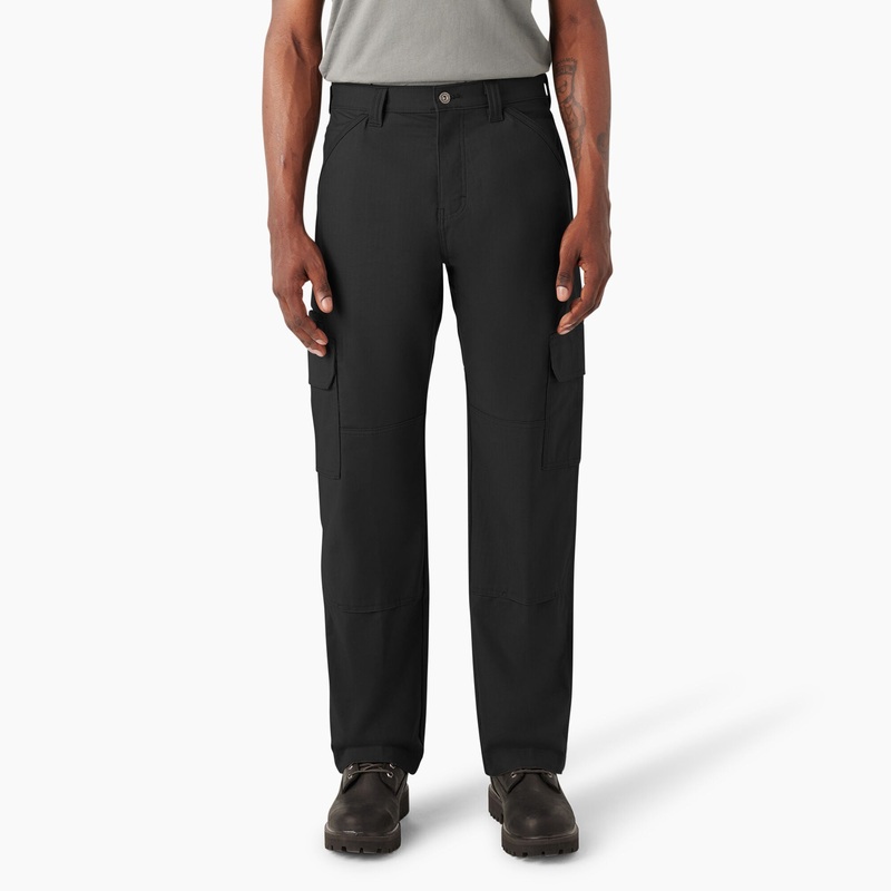 Dickies FLEX DuraTech Relaxed Fit Ripstop Cargo Pants (Black) Size 38×30