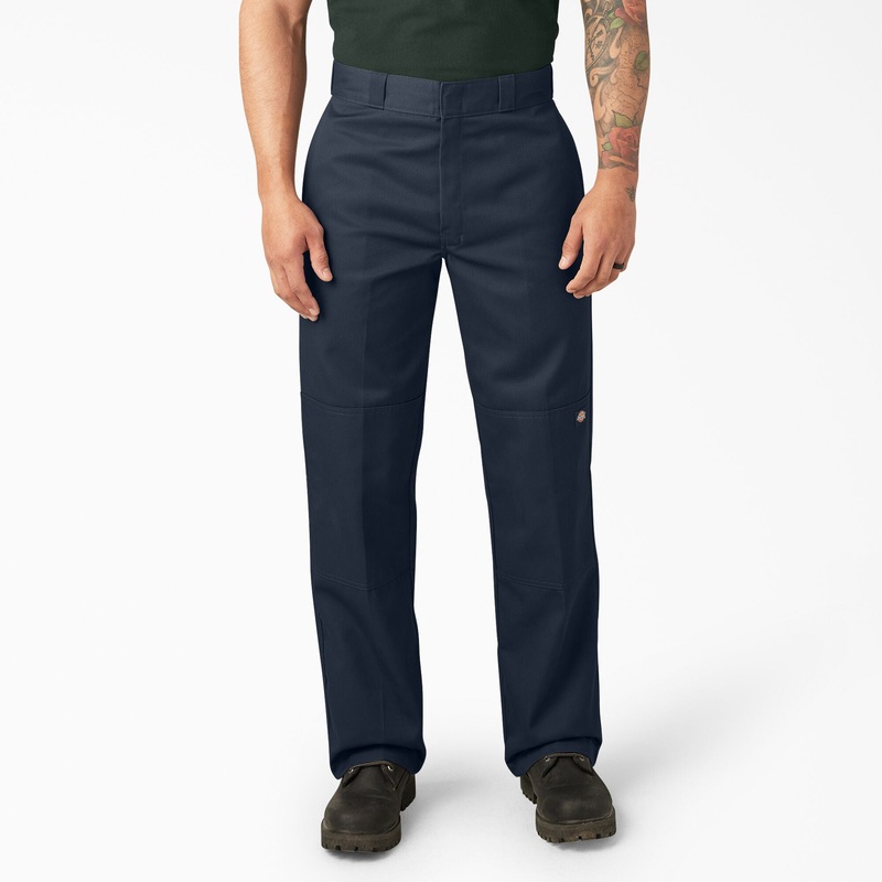 Dickies Loose Fit Double Knee Work Pants (Dark Navy) Size 40×32