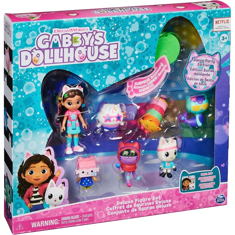 Gabbys Dollhouse Dance Party Theme Figure Set