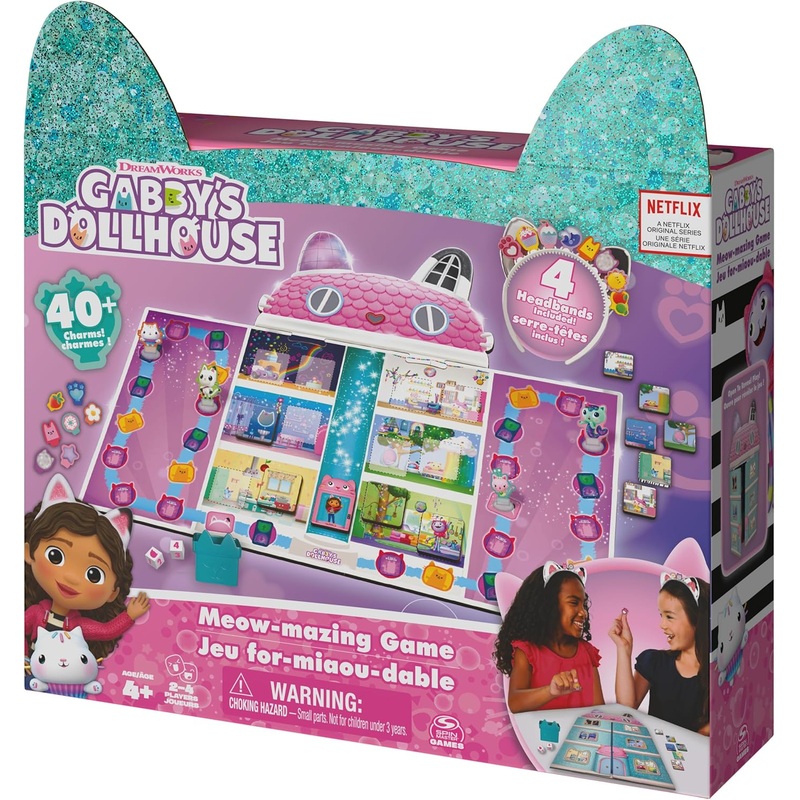 Gabbys Dollhouse Meow-Mazing Board Game