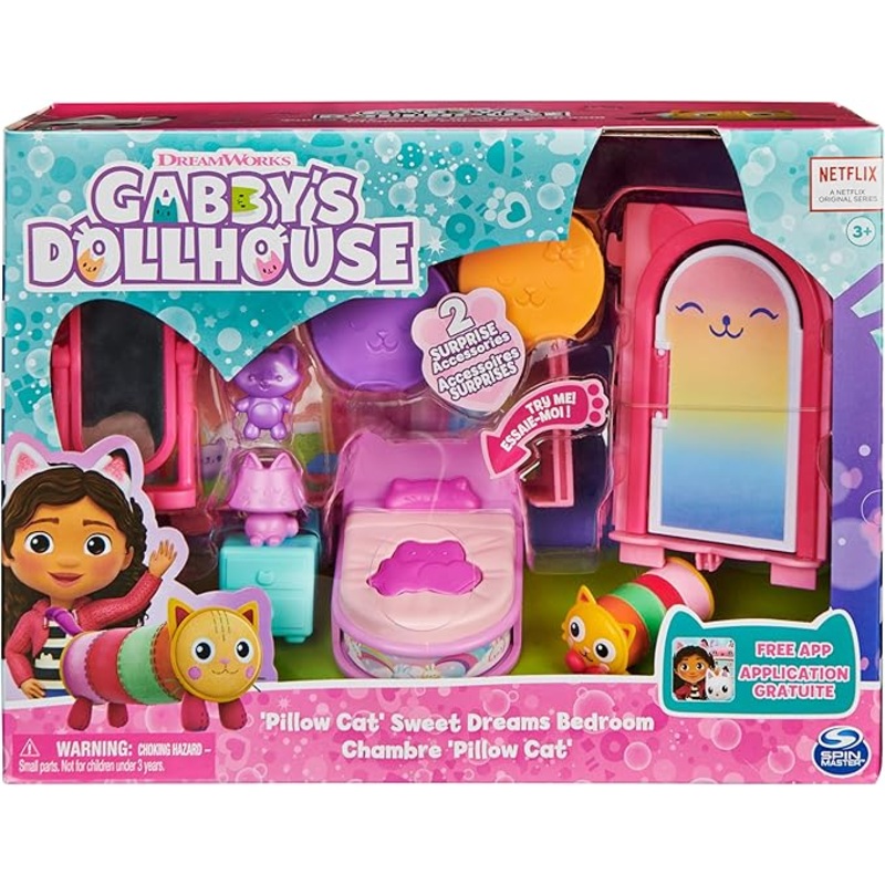 Gabbys Dollhouse Sweet Dreams Bedroom Playset