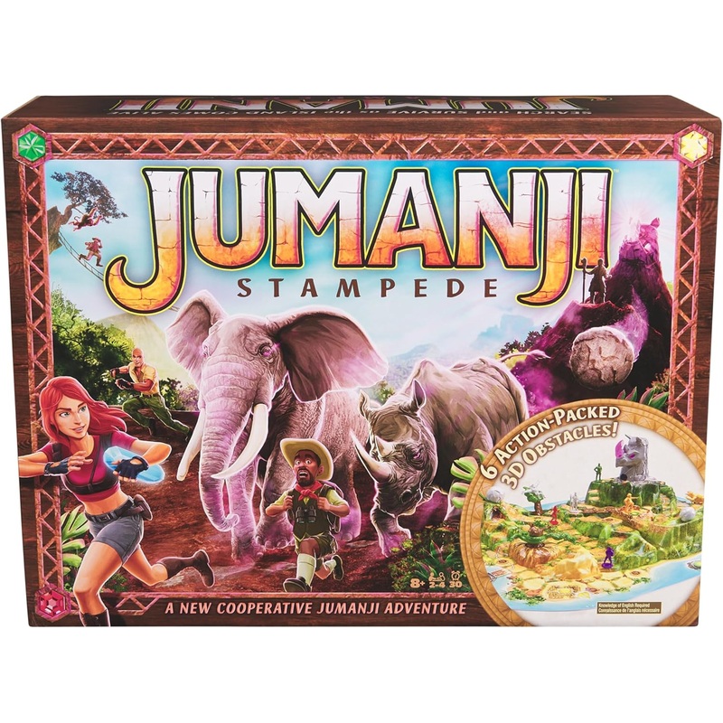 Jumanji Stampede 3D Adventure Cooperative Board Game