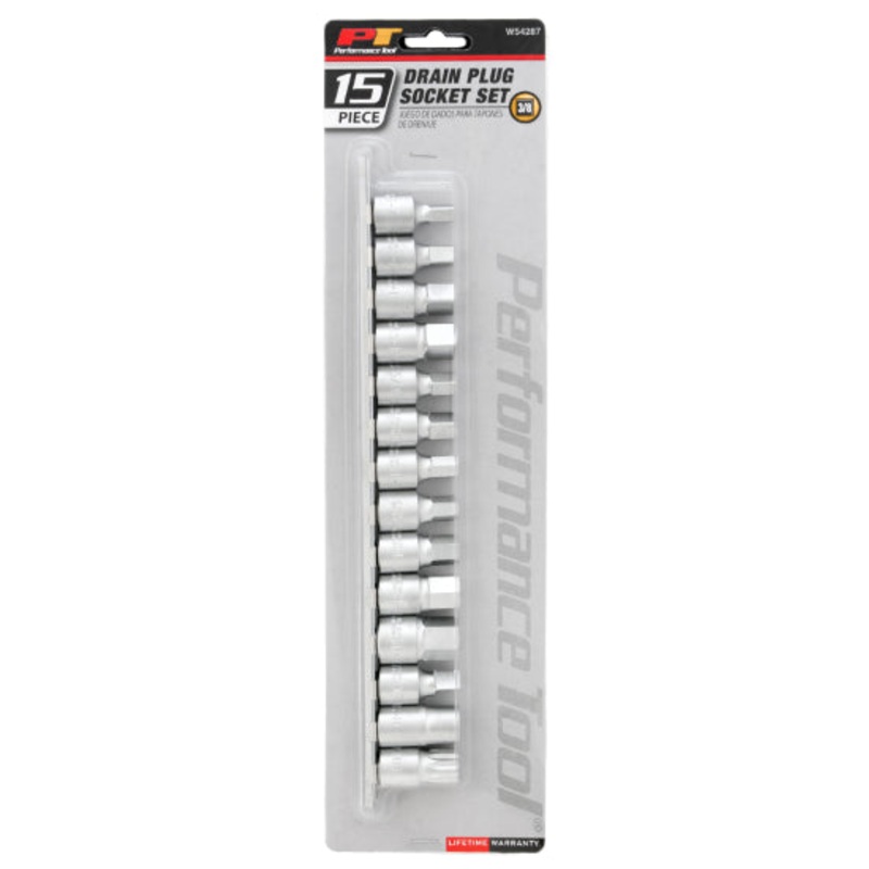 15 pc. Drain Plug Socket Set
