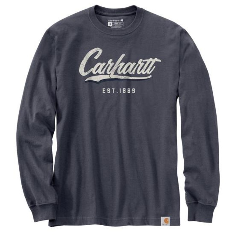 Carhartt 104890 – Loose Fit Heavyweight Long-Sleeve Hand-Painted Graphic T-Shirt