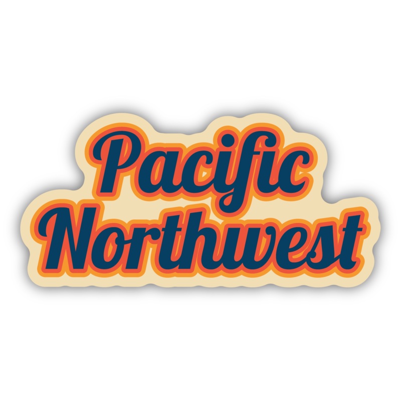 Pacific Northwest Stylized Sticker