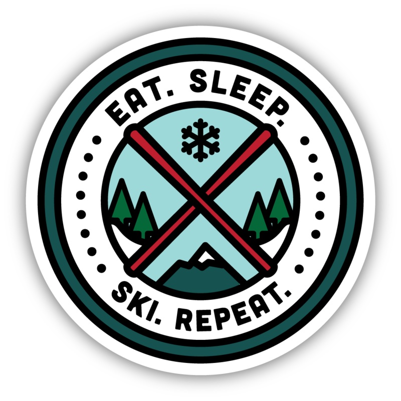 Ski Patch Large Sticker