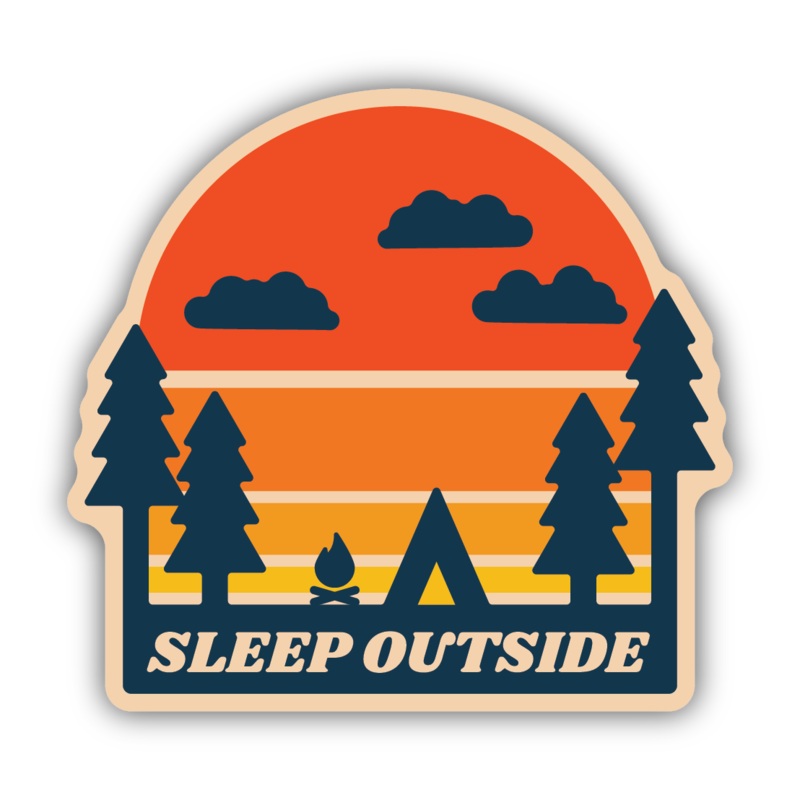 Sleep Outside Sticker