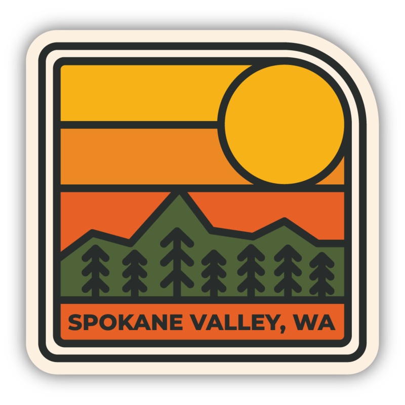 Spokane Valley Sunset Sticker