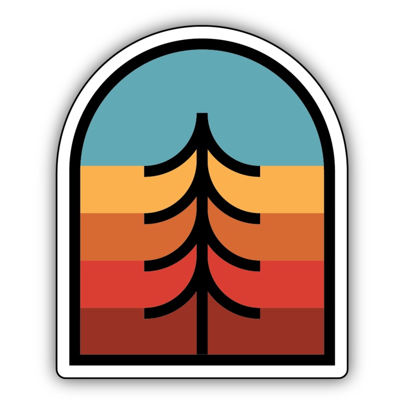Tree Crest Large Sticker