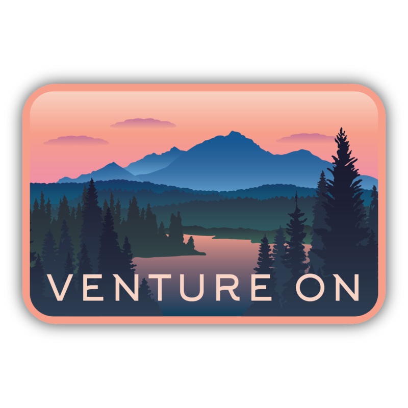 Venture On Sticker