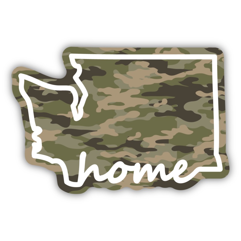WA Outline Camo Sticker