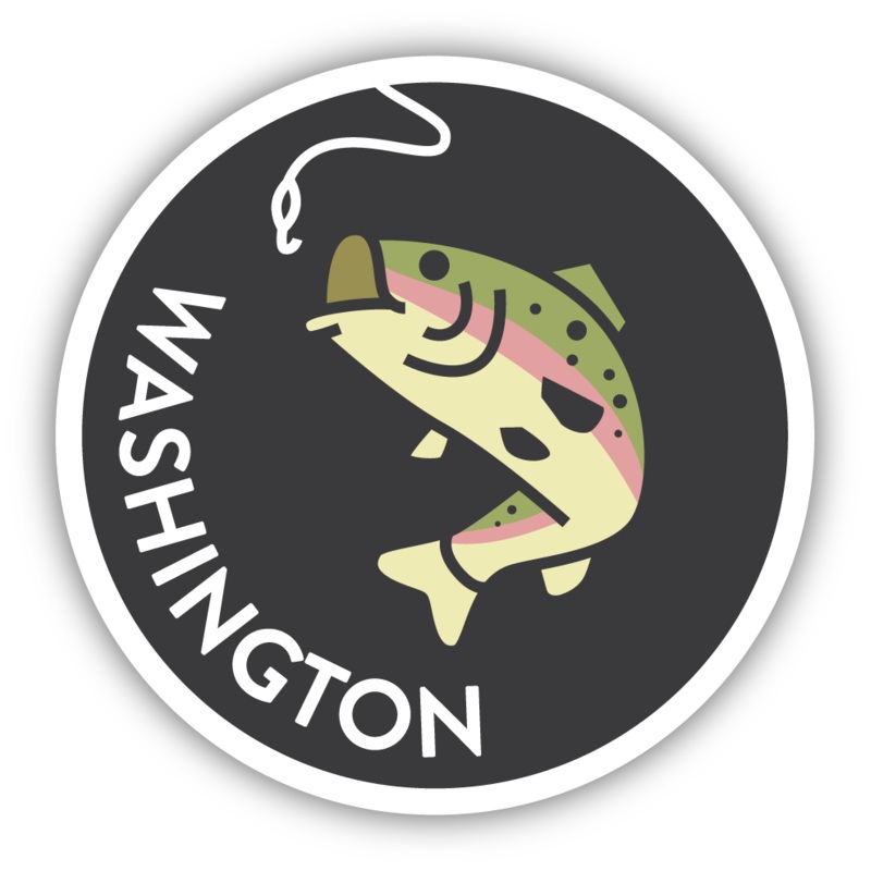 WA Rainbow Trout Sticker
