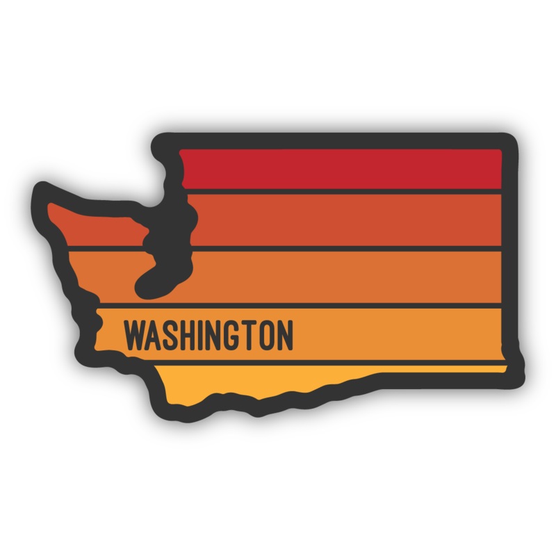 Washington Sunset Large Sticker