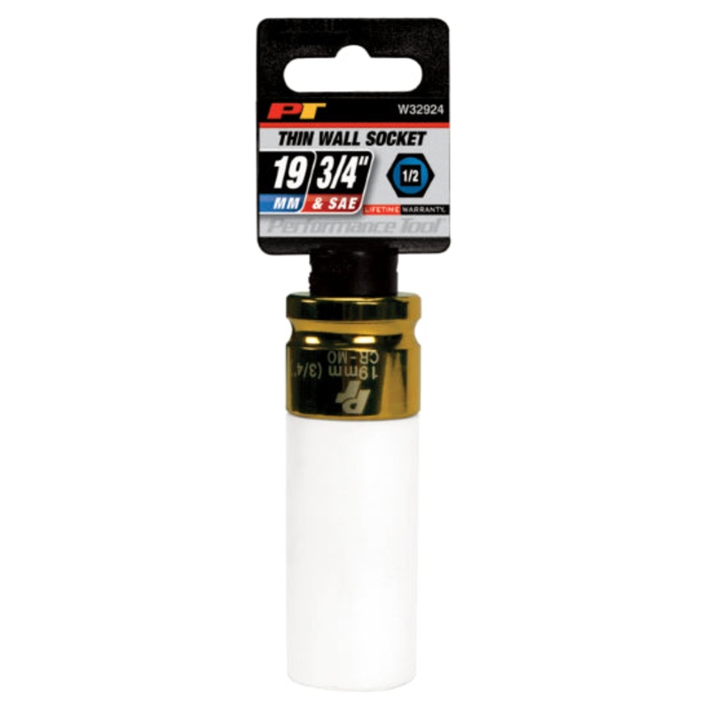 1/2 in. Dr. 19 mm/3/4 Thin Wall Socket