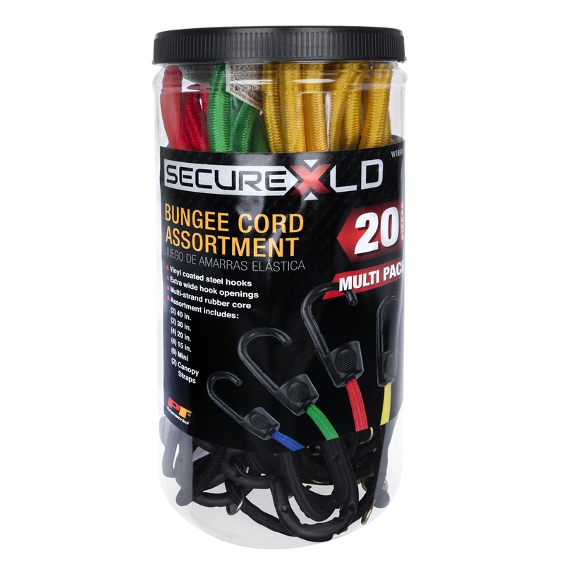 20Pc Bungee Cord Assortment