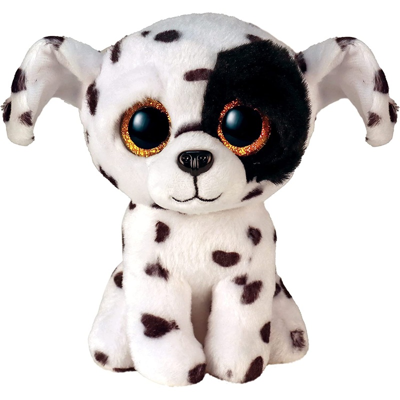 Y Beanie Boo Luther – Black and White Spotted Dog – 6
