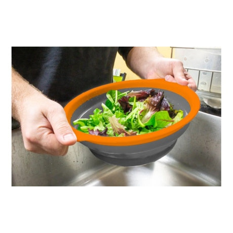 2Pc Set- Collapsible Colanders with Handles