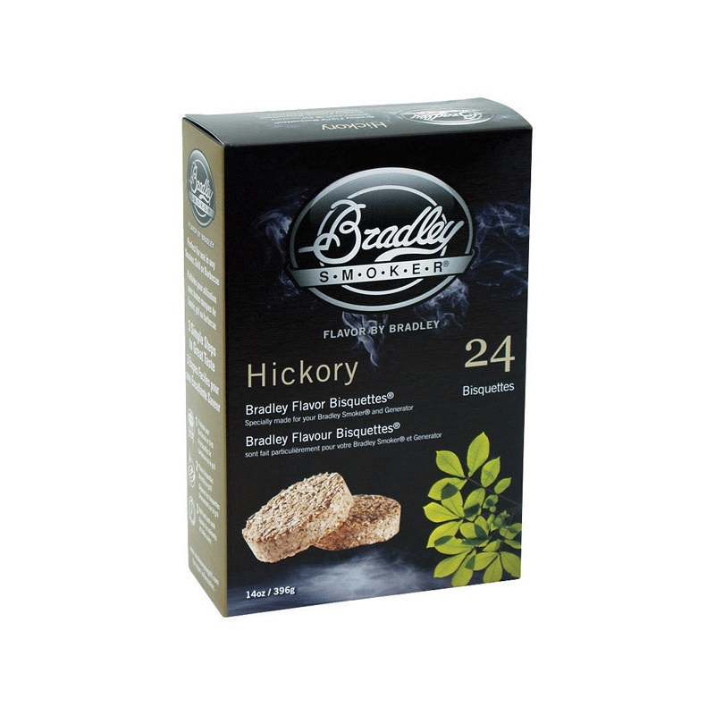 Bradley Smoker All Natural Hickory All Natural Wood Bisquettes 24 pk