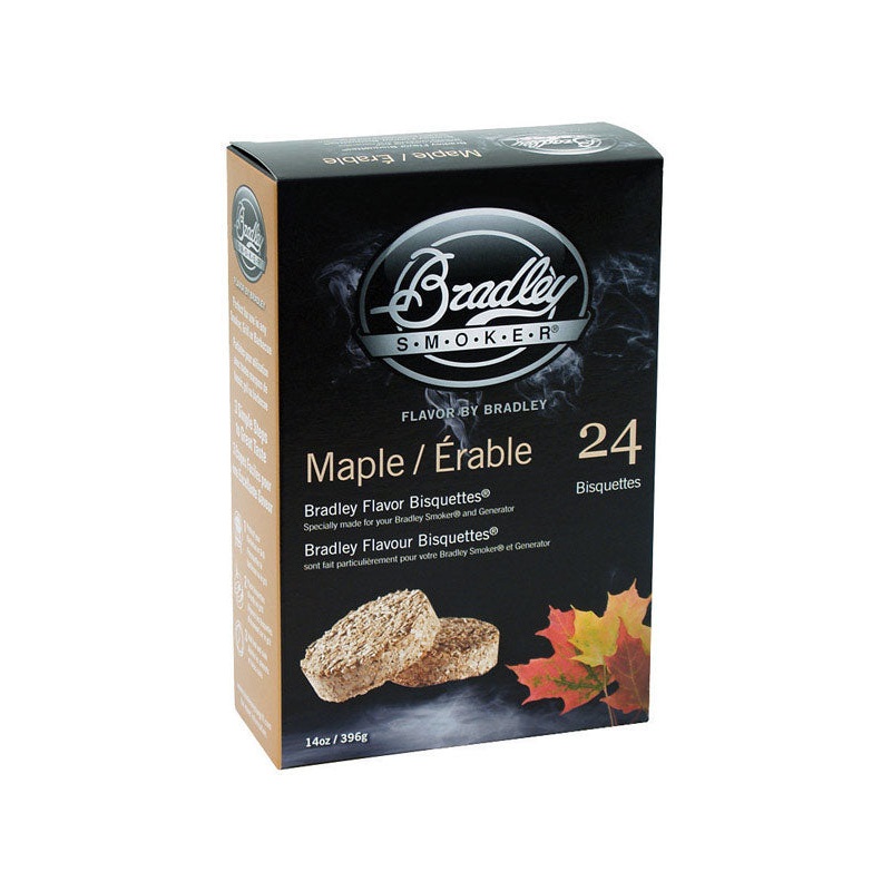 Bradley Smoker All Natural Maple All Natural Wood Bisquettes 24 pk