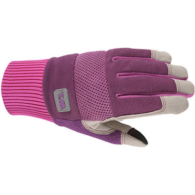 Wells Lamont Small Women Mesh Palm Patch Case Garden Gloves Pink – Pack of 3