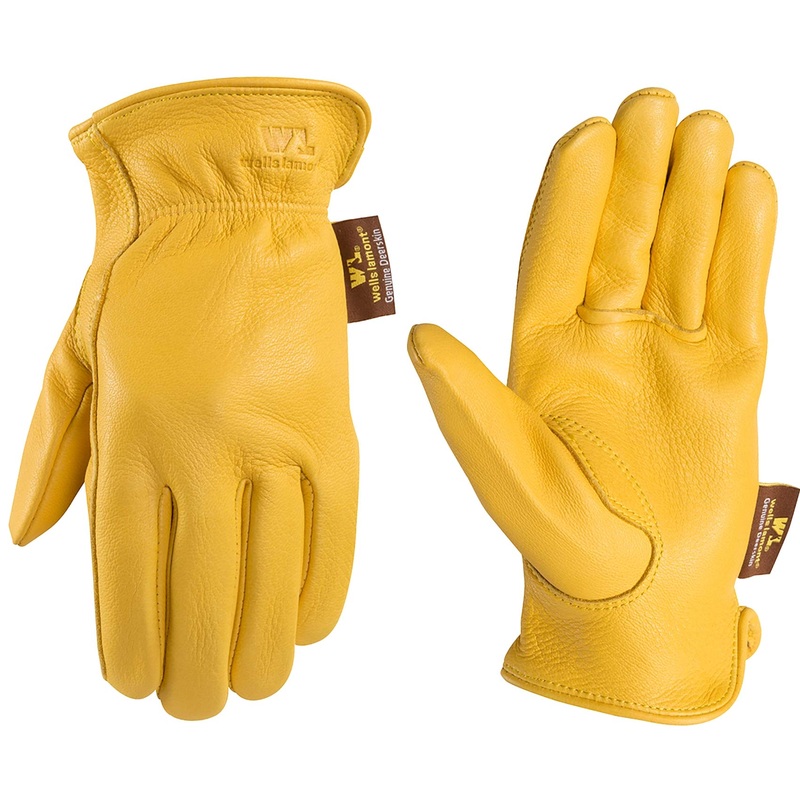 Womens Soft Deerskin Full Leather Work Gloves, Small (Wells Lamont)