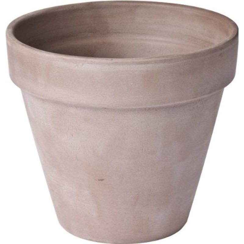 Deroma 5 in. H X 6 in. D Clay Standard Planter Brown Moka