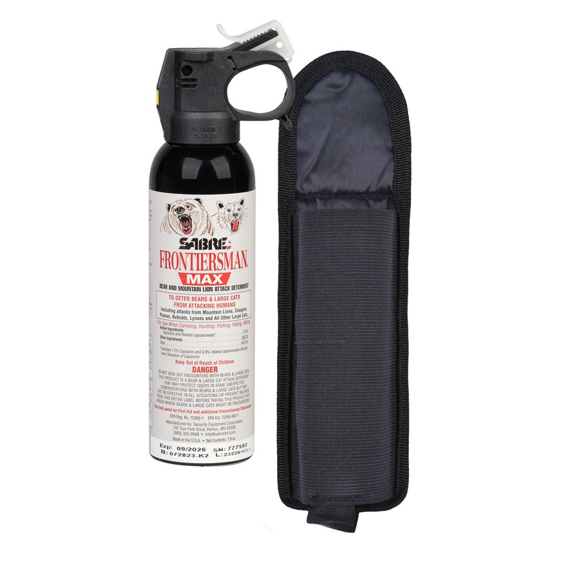Frontiersman Max 7.9 Oz. Bear & Mountain Lion Spray With Belt Holster