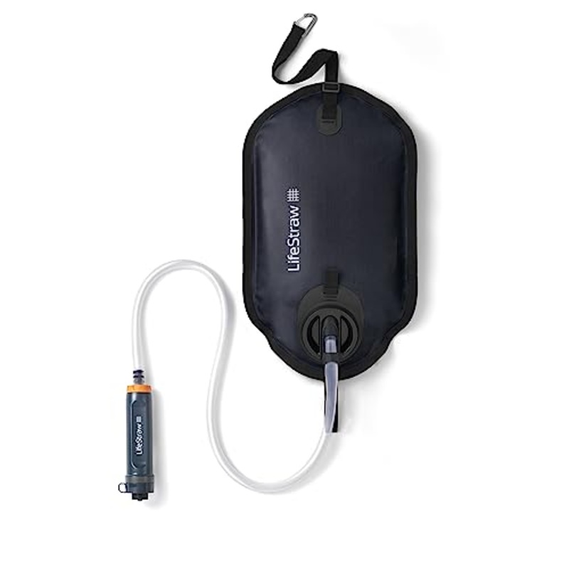 LifeStraw Peak Series  Gravity Water Purifier System with 8L Bag and Hanging Strap 8L Blue