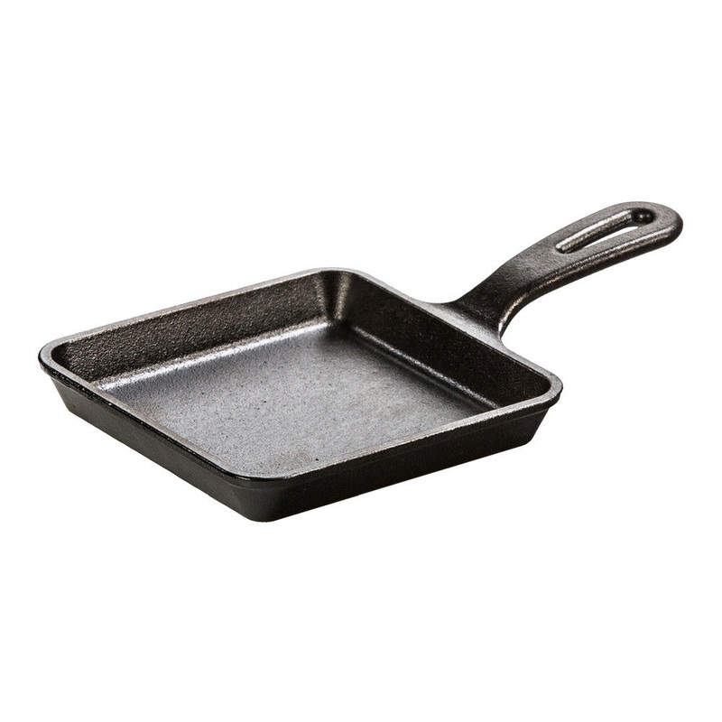 Lodge  5.5-Inch Square Cast Iron Skillet, 3/4 deep