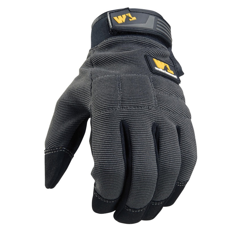 Wells Lamont All Purpose High Dexterity Work Gloves for Mens Grey & Black – Large