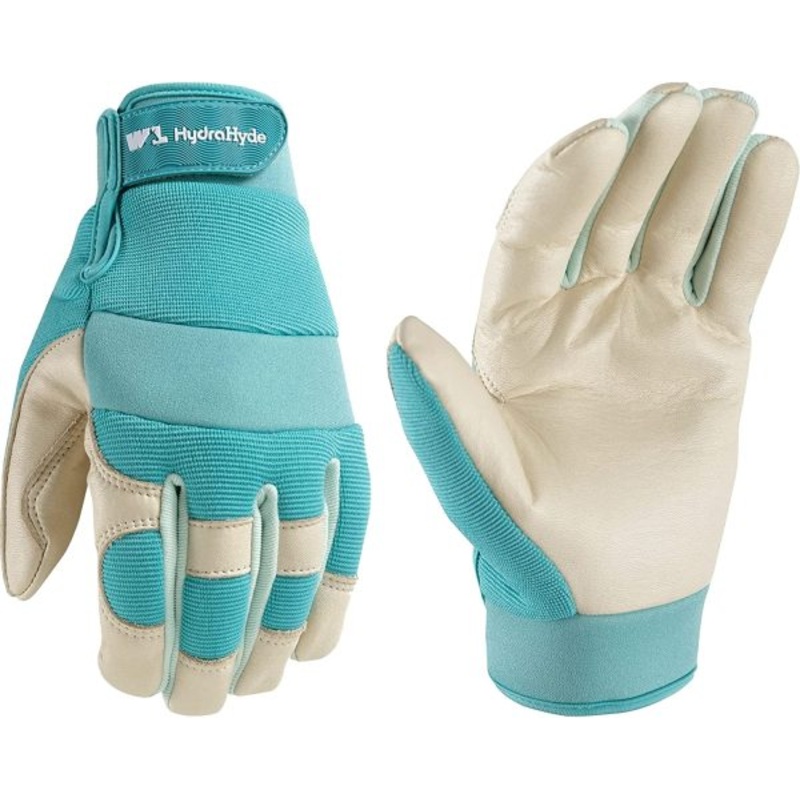 Wells Lamont Hydrahyde Womens Indoor/Outdoor Work Gloves Teal Medium 1 Pair
