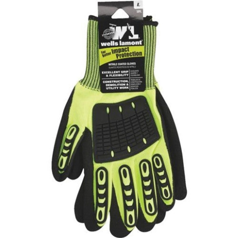 Wells Lamont Impact Protection Nitrile Work Gloves – Extra Large