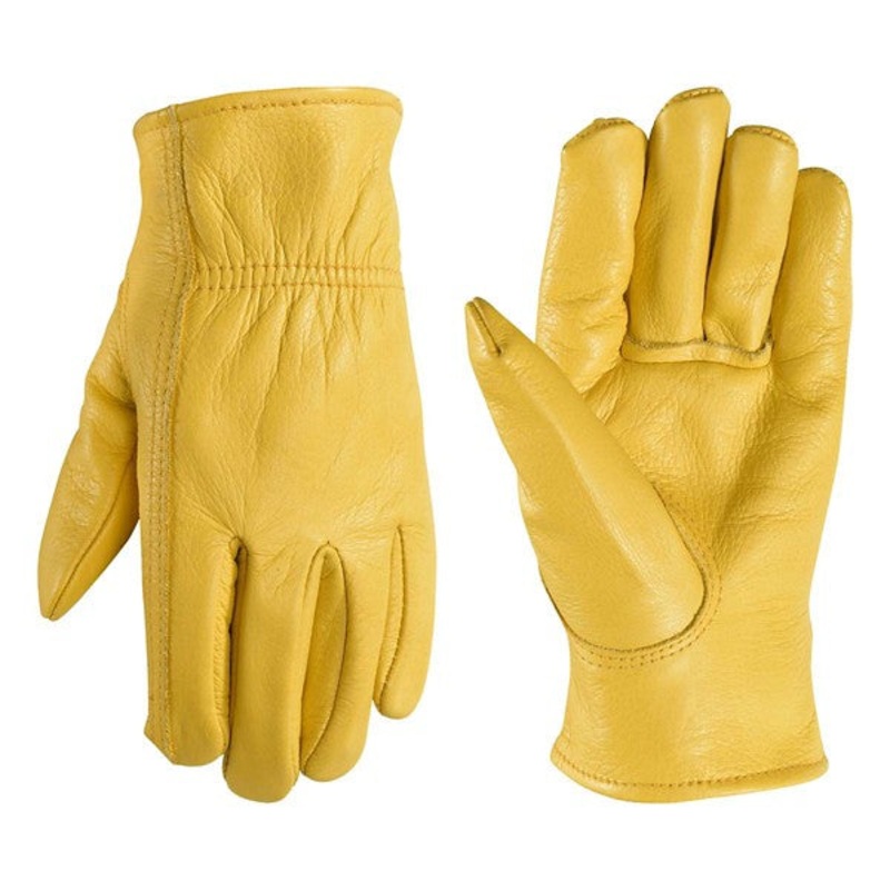 Wells Lamont Kids’ Grain Cowhide Leather Driver with Palm Patch Gloves