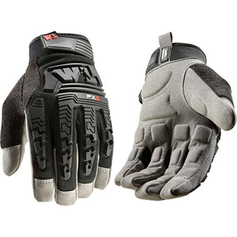 Wells Lamont Men’s FX3 Extreme Dexterity Impact Protection Work Gloves, XX-Large Black