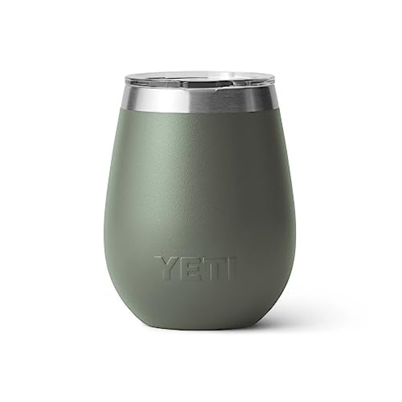 Yeti Rambler 10 Oz Wine Tumbler with Magslider Lid Camp Green