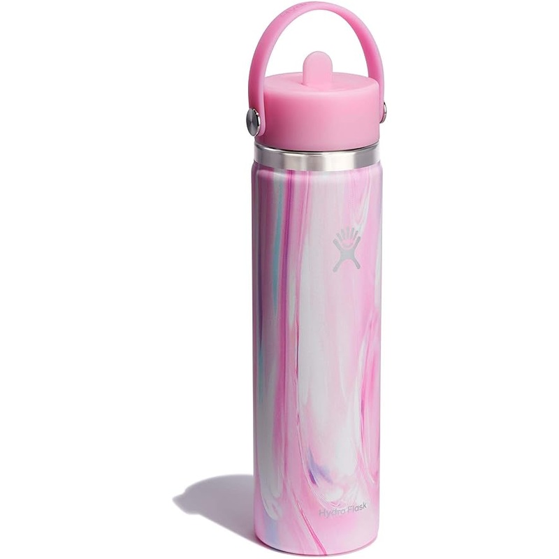 Hydro Flask 24oz Wide Flex Straw Cap Bottle (Jelly Pink)