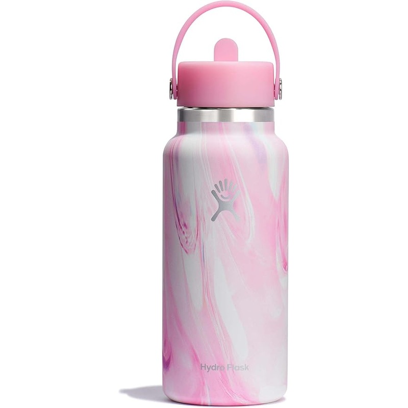 Hydro Flask 32oz Wide Flex Straw Cap Bottle (Jelly Pink)