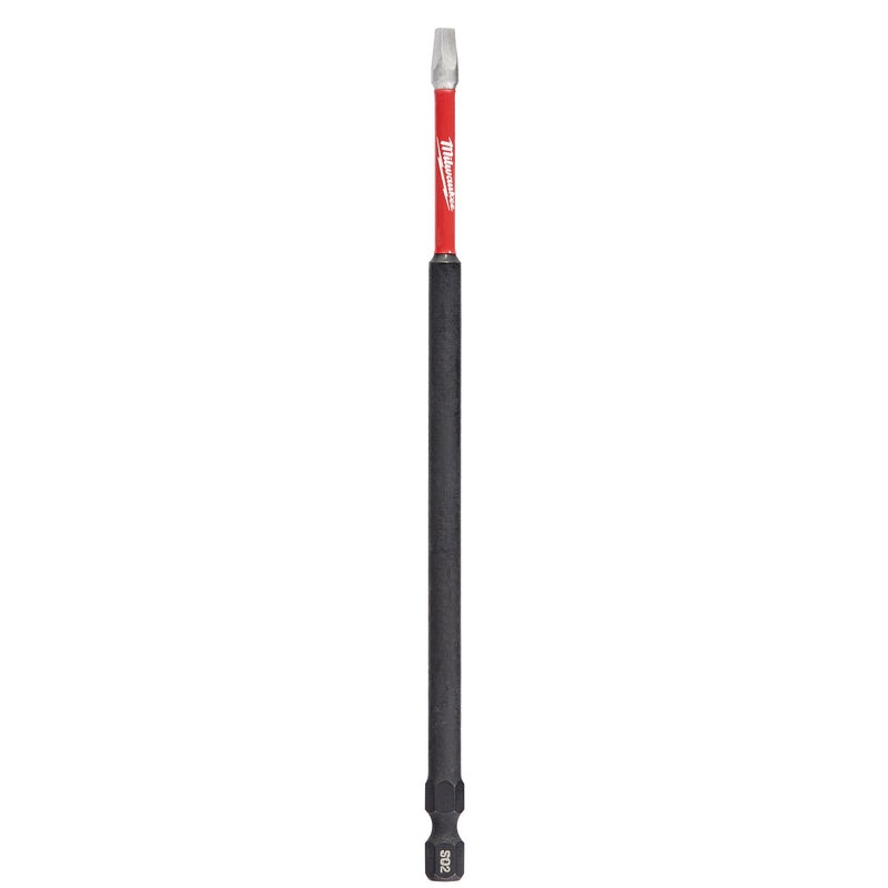 Milwaukee Shockwave Square #2 X 6 in. L Screwdriver Bit Steel 1 pc
