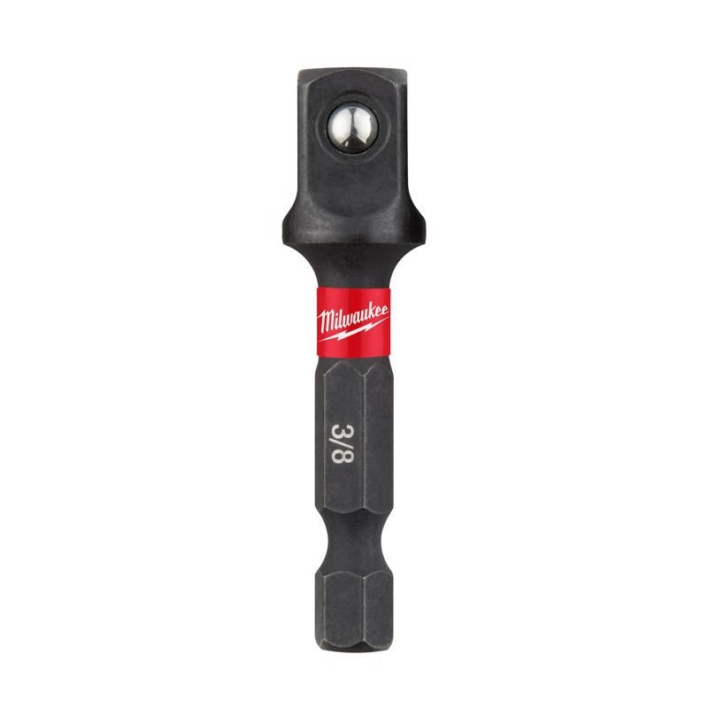 Milwaukee Shockwave Square 3/8 in. X 2 in. L Socket Adapter Steel 1 pc