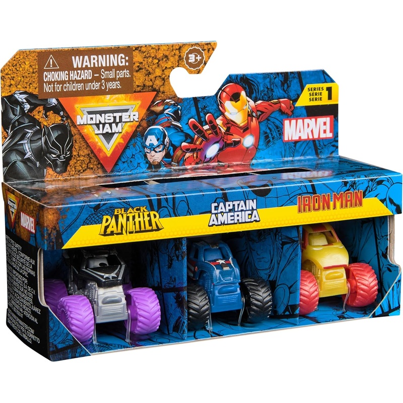 Monster Jam Marvel Mini Monster Truck 3-Pack