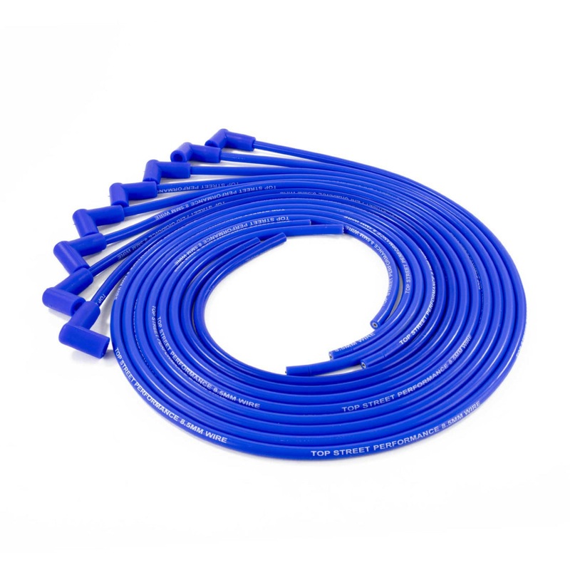 8.5mm Universal Blue Ignition Wires with 180 Plug Boots