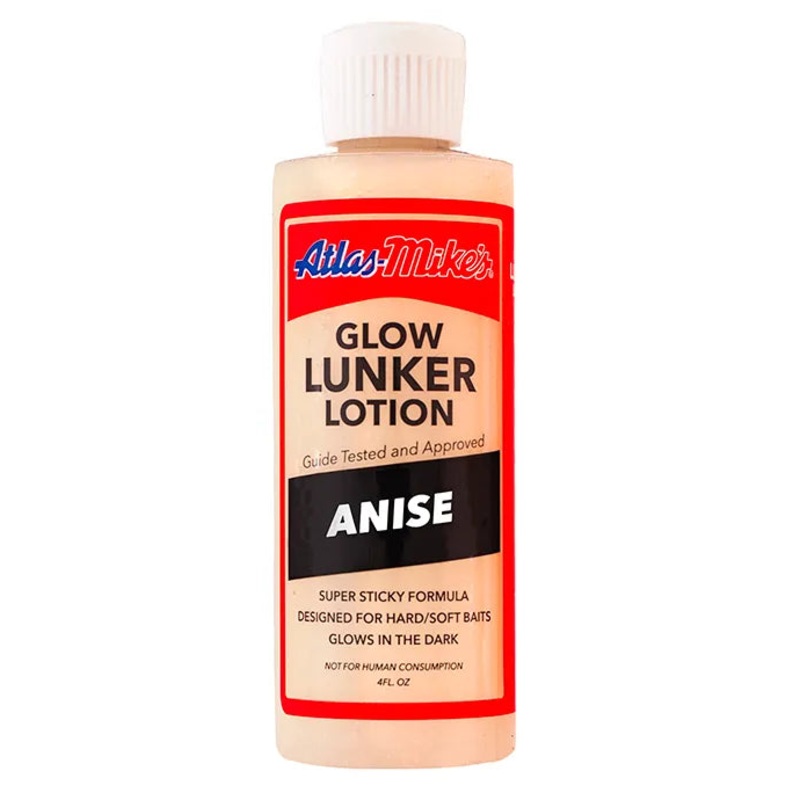 Atlas Mikes Glow Lunker Lotion  Anise/Glow