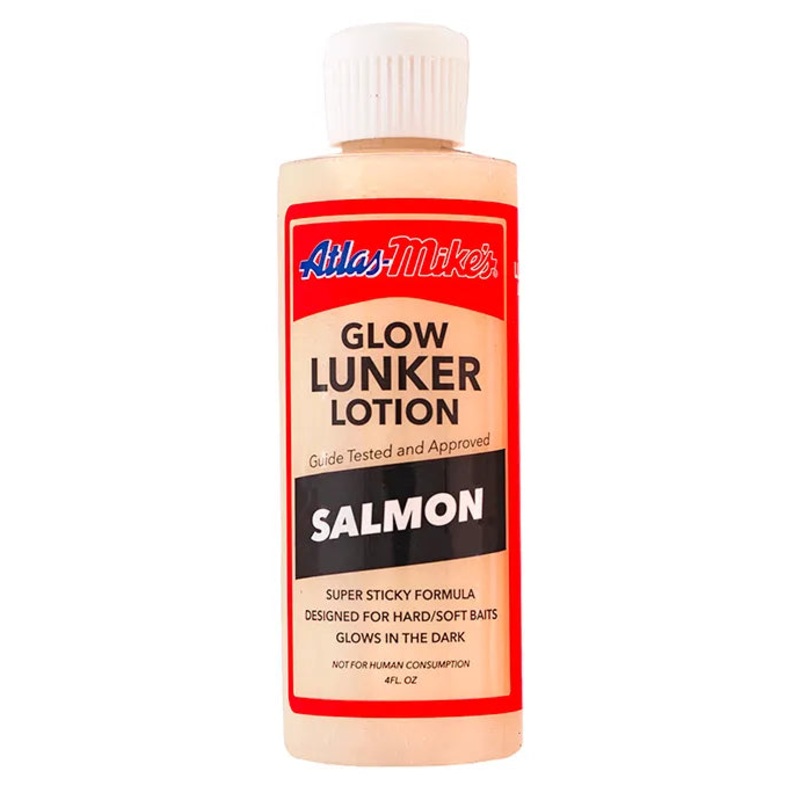 Atlas Mikes Glow Lunker Lotion  Salmon/Glow