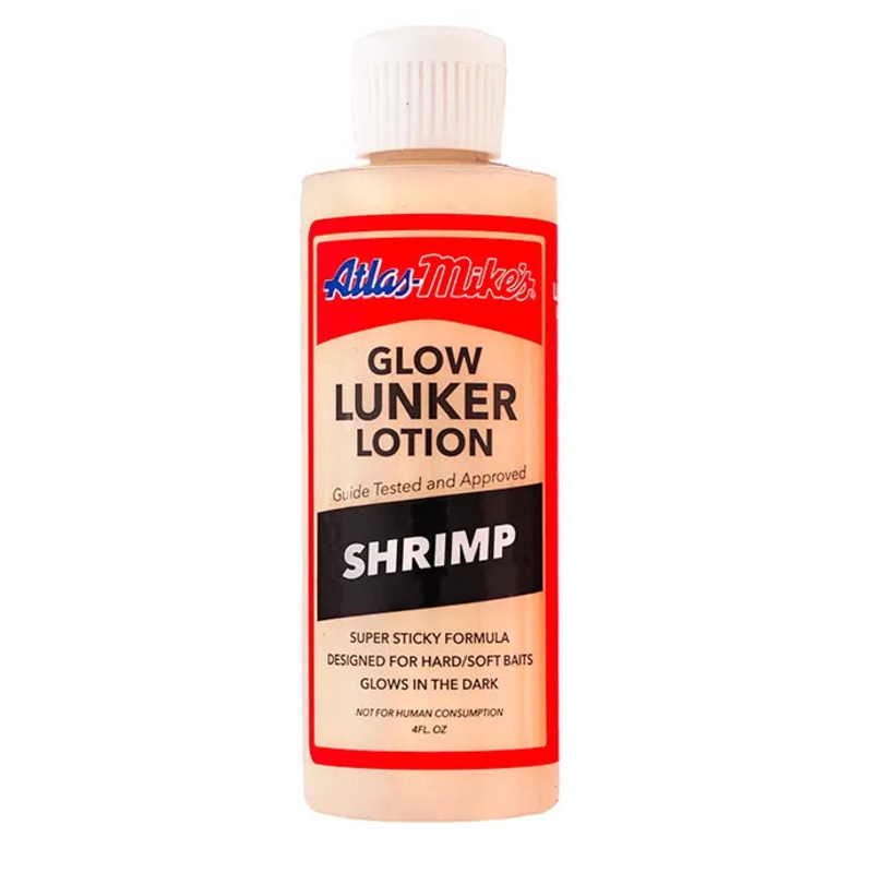 Atlas Mikes Glow Lunker Lotion  Shrimp/Glow