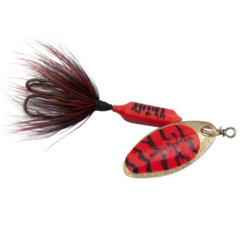 Rooster Tail Fl Fire Blk 1/16oz
